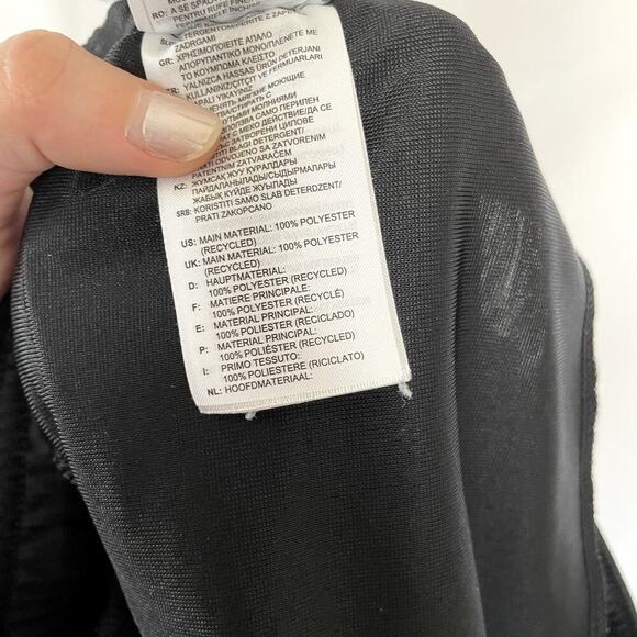 Adidas black and white casual athletic pants zipper pocket women's size medium - Picture 8 of 8